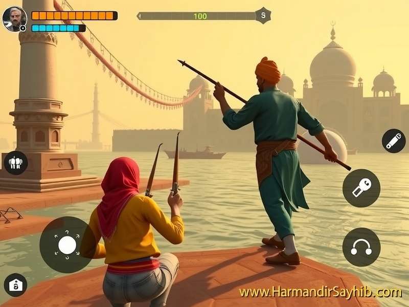 Indian Gamers Playing Harmandir Sahib Chase